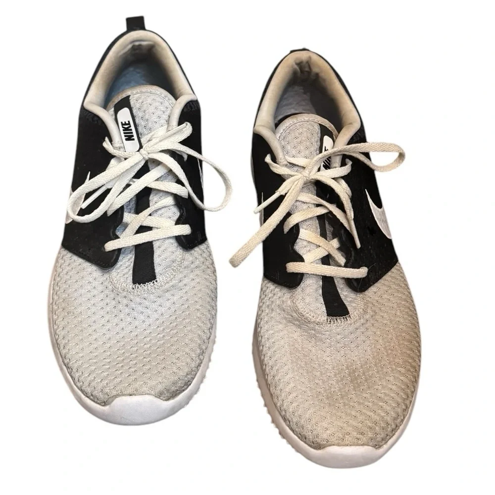 NIKE GOLF Roshe G Pure Platinum Black SZ 10 Men’s Shoe Spikeless Turf Golfing